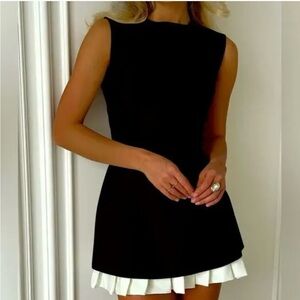 Commense black & white dress